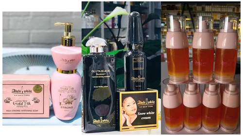 Abebi white gluta black strong - white,