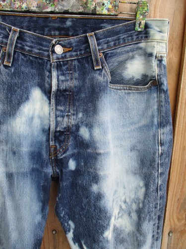 Levis 501 blue - , white