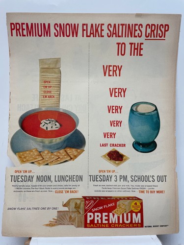 1958 nabisco snow flake - 1958,