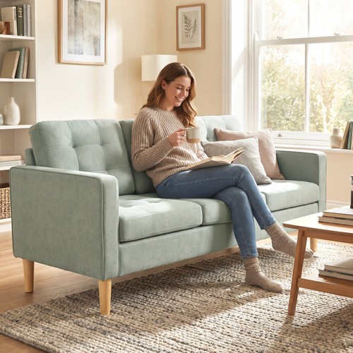 Homcom modern seater sofa - modern, w/