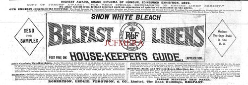 Belfast linens snow - linens,